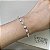 Pulseira Riviera Formas Geométricas Cristal Banhado a Ródio Branco - Imagem 5