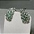 Brinco Ear Cuff Oval Turmalina Banhado a Ouro - Imagem 2