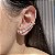 Brinco Ear Cuff Ponto de Luz Banhado a Ouro - Imagem 1