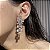 Brinco Gotas Cristal Banhado a Ouro - Imagem 1