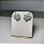 Brinco Ear Cuff Leaf Navetes Esmeralda Fusion Banhado a Ródio Branco - Imagem 4