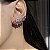 Brinco Ear Cuff Rosê Banhado a Ródio Branco - Imagem 1