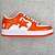 A Bathing Ape Bape Sta Patent Leather "Orange White" - Imagem 3