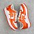 A Bathing Ape Bape Sta Patent Leather "Orange White" - Imagem 2