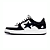 A Bathing Ape Bape Sta Patent Leather "Black White" - Imagem 1