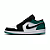 Nike Air Jordan 1 Low "White Black Mystic Green" - Imagem 1