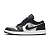 Nike Air Jordan 1 Low "Black Metallic Silver" - Imagem 1