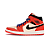 Nike Air Jordan 1 Mid "Team Orange Black" - Imagem 1