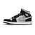 Nike Air Jordan 1 Mid "Black Metallic Silver" - Imagem 1