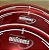 Kit de Peles Williams Target Red Vermelha Full (10'',12'',14'' e 16'') - Imagem 2