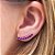 Brinco Ear Cuff Zircônias Pink - Imagem 5