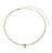 Colar Choker Malha Fita com Cristal Tanzanita - Imagem 1