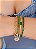 Bracelete Texturizado com Cristal Esmeralda - Imagem 3
