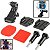 Suporte Frontal Curvo De Capacete Gopro Hero Com Adesivos 3m - Imagem 2