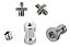 Kit Adaptador Rosca 1/4 3/8 Tripés Câmeras Luz - 5 Peças - Imagem 1