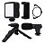 Kit Live Youtuber Vlog Tripé Celular Suporte Led E Microfone - Imagem 2