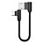 Cabo Usb Micro Usb V8 15 Cm Curto L 90 Graus Carga E Dados C - Imagem 1