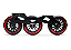 Base para Patins 3 Rodas 110mm Fastbrake - Imagem 2