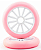 Rodas Hd 125mm 82a Patins E Patinete - ROSA (kit 6 Unidades) - Imagem 1