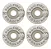 Roda De Skate Spitfire Burner White & Gold 99D 53mmRODA DE SKATE SPITFIRE BURNER WHITE & GOLD 99D 52MM - Imagem 2