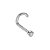 Piercing Nariz Ponto de Luz Flat | Titânio | Piercing Aba Nasal - Imagem 1