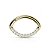 Segmento Eye Frontal CZ | Tit. PVD Gold | Piercing de Orelha - Imagem 2