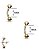 Piercing Curvado Liso | PVD Gold | Piercing de Sobrancelha - Imagem 2