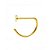 Piercing D-Ring | Ouro18K | Piercing de Nariz - Imagem 1