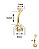 Piercing Umbigo Estrela Strass | PVD Gold - Imagem 2