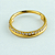 Segmento Cravejado Duplo Liso | Tit. PVD Gold | Piercing de Argola - Imagem 1
