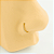 Segmento Cravejado Haste Reta | Tit. PVD Gold | Piercing de Argola - Imagem 2