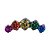 Joia Cluster Love Rainbow | Titânio | Piercing de Orelha - Imagem 1