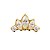 Joia Mini Cluster CZ | Tit. PVD Gold | Piercing de Orelha - Imagem 1