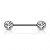 Piercing Mamilo Pedras 3mm | Titânio | Piercing Íntimo - Imagem 1