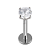 Joia Ponto de Luz Push Pin | 3mm | Titânio - Imagem 1