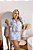 PIJAMA AMERICANO CURTO ESTAMPADO - LISTRA AZUL/BRANCA - Imagem 1
