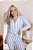 PIJAMA AMERICANO LONGO ESTAMPADO - LISTRA AZUL/BRANCA - Imagem 1