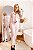 PIJAMA AMERICANO LONGO ESTAMPADO - LISTRA ROSA/BRANCO - Imagem 1