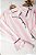 PIJAMA AMERICANO LONGO ESTAMPADO - LISTRA ROSA/BRANCO - Imagem 4