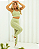 CONJUNTO FITNESS FEMININO TOP CROPPED E LEGGING YASMIN - VERDE - Imagem 1