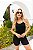 MACACÃO CURTO FITNESS KAROL - PRETO - Imagem 4