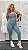 CONJUNTO FITNESS PREMIUM: TOP + LEGGING CÓS ALTO TL AZUL SERENETY - Imagem 1