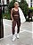 CONJUNTO FITNESS PREMIUM: TOP + LEGGING CÓS ALTO TL MARROM - Imagem 6