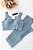 CONJUNTO FITNESS PREMIUM: TOP DECOTE U + LEGGING AZUL SERENETY - Imagem 5