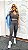 CONJUNTO FITNESS PREMIUM: TOP DECOTE U + LEGGING AZUL SERENETY - Imagem 7