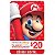 Gift Card Nintendo eshop 20 Dólares - Imagem 1