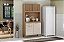 Kit Cozinha Atualle Ceara 4 Portas 1 Gaveta Canelato Rustico 3D Off Whit - Imagem 2