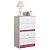 Cômoda Infantil 4 Gavetas MDP Flex Atualle Móveis Branco / Rosa Brilho - Imagem 2