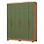Guarda-roupa Briz 6 Portas B369 Nature/Verde HP Heinn - Imagem 1