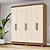 Guarda-roupa Briz 6 Portas B369 Nature/Off White HP Heinn - Imagem 2